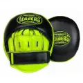 Лапы боксерские LEADERS MID-AIR BK/GN черно-зеленые