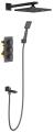 Встраиваемая душевая система для ванны Timo Tetra-Thermo (SX-0199/03SM) с термостатом, черная