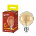 Лампа Эдисона LED-GL125-deco gold 15Вт 230В E27 3000K 1390Лм золотистая IN HOME