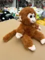 Мягкая игрушка Good Toys Коричневая Обезьянка, искусственный мех, 35 см, коричнево-красная