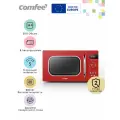 Микроволновая печь Comfee CMW208A2RA-R, 800 Вт, 8 автопрограмм, 5 уровней мощности, 20Л, разморозка по времени/весу, таймер, ретро, красный