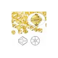 Бусина Swarovski, 6мм, Биконус (#5328), желтый (цвет 226), 10 шт.