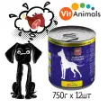 VITANIMALS для взрослых собак с говядиной и сердцем (750 гр х 12 шт)