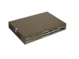 G1126P-24-410W коммутатор неуправляемый PoE, 26 портов, 24x1 гбит/с, SFP 2x1 гбит/с, PoE 24x30вт (до 370вт)