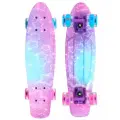 Скейтборд пенни борд LDR Stars для детей / подростков со светящимися колесами
