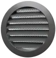 Решетка вентиляционная круглая D160 мм RAL7022 серая умбра матовый