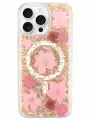 Чехол K-DOO MAG Flowers iPhone 16 Pro Max, розовый(Pink) c поддержкой MagSafe