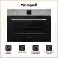 Электрический духовой шкаф Weissgauff EO 459 PDX, 60 см , большой объём 50л, 3 стекла дверцы, 8 режимов, Гриль, Конвекция