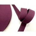 Стропа-лента ременная 32 мм, хлопок искусственный толщ. 2 мм, 45 метров, пурпурная