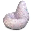 Кресло мешок MyPuff, бескаркасное кресло для детей, размер 2XL, оксфорд, Волшебный единорог
