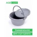 Ведро запасное универсальное с крышкой для стул-туалета, NZ-777, Age Care