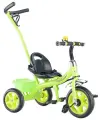 Велосипед детский трёхколесный, с родительской ручкой XEL-107-3, зеленый