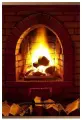 Обогреватель - картина настенный камин, мощность 400 Вт, размер: 57х100 см