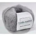 Пряжа Silk Mohair Lana Gatto - 30145 серебристый серый