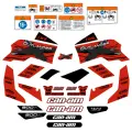 Комплект наклеек CAN-AM Outlander G1 красный