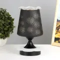 Аромалампа с подсветкой Круги E27 40Вт +RGB черный 12,5х12,5х23 см RISALUX
