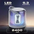 Портативная колонка, WALКЕR, 8Вт, Bluetooth 5.3, RGB-подсветка, TWS, колонка jbl, колонка блютуз, серая