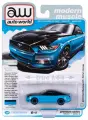 Машинка AUTO WORLD 1:64 2015 Ford Mustang GT blue diecast alloy car model gifts