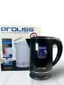 Чайник PROLISS , 2000Вт, двойные стенки, вращение 360°, 2 л , чёрный