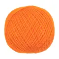Пряжа для вязания ПНК им. Кирова Ирис 25 гр 0710 оранжевый 10 шт 25 гр/150 м 100% мерсеризованный хлопок