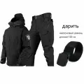 Тактический мужской демисезонный костюм Softshell /Внутренняя отделка плюс бархат