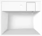 Раковина над стиральной машиной Paola Juno 60x50 прямоугольная, белая, на кронштейнах, российская