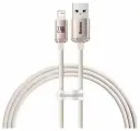 Кабель для айфона Baseus Crystal Shine USB - Lightning 2.4A 1.2 метра (CAJY001104), розовый