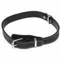 Ошейник для собак Аркон кожаный 20/1 черный, размер 32-44 см