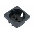 Simon накладка на розетку с заземляющим контактом сменная S27 графит 2700041-038