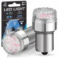 Светодиодная лампа Novsight 1156 P21W цоколь BA15S 2шт одноконтактная красный свет LED автомобильная