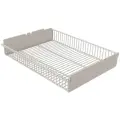 Выдвижная корзина Титан-GS 563x440x85 в комплекте с кронштейнами, для секции шириной 60 см, белая