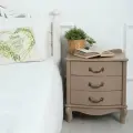 Тумба прикроватная для спальни с ящиками Джульетта (3ящ) мокко, тумбочка