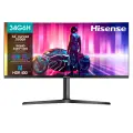 Монитор 34 Hisense 34G6H, черный матрица: VA, 3440x1440, разъёмы: DisplayPort, HDMI, мини-Джек 3.5