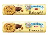 Mulino Bianco Печенье Baiocchi с шоколадно-ореховым кремом, 168 г, 8шт