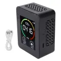 Устройство для мониторинга качества воздуха с зарядкой через USB, портативный измеритель температуры и влажности для обнаружения CO2 в классах и ресторанах