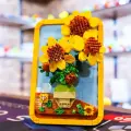 Конструктор картина 3D - Подсолнухи Ван Гога / Пластиковый шедевр