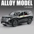 Модель внедорожника Land Cruiser LC300 SUV 1:24 из легкого сплава со звуком и светом, детская игрушка, коллекционная, подарок на день рождения