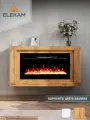Камин электрический настенный ELEKAM Style 31 с порталом и очагом, с обогревом и имитацией огня