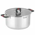 Кастрюля Rondell Stripes RDS-1638 5.2л d 24см (с крышкой) стальной