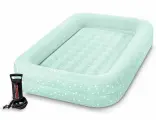 Детская надувная кровать Kidz Travel Bed Set INTEX с насосом, 107х168x25 см, 66810-мятный