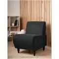 Мягкое кресло MONOFIX БУНО велюр черный №38, для отдыха дома, на балкон