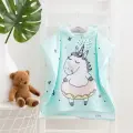 Полотенце-пончо детское махровое Единорог, 60*120см, 100% хлопок, 300гр/м2