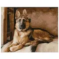 Гранни Набор алмазной вышивки Овчарка (ag513) 48x38 см, 48х38 см, разноцветный