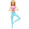 Кукла Mattel Barbie Made To Move Блондинка в спортивном костюме HRH27, разноцветный