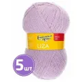 Пряжа Семеновская пряжа Liza (65), сиреневые дали 5 шт. по 100 г