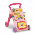 Развивающий центр Haunger Ходунки-каталка-столик Умный малыш Розовый