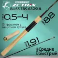 Спиннинг для рыбалки Zetrix BLISS ZBS-632SUL 1.91м 0.5-4гр, штекерный