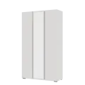Белый шкаф распашной с зеркалом трех створчатый Хелен ШК 02 (120х46х210 см)