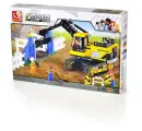 Конструктор Sluban Строительная техника. Экскаватор, 614 деталей M38-B0551