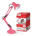 Светильник настольный под лампу на основании + струбцина СНО 15Р 60Вт E27 230В розовый IN HOME 4690612035857